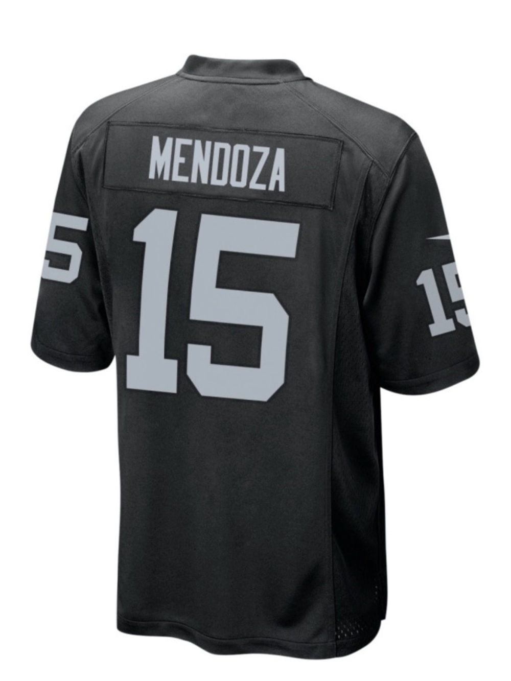 Men's Black 'Mendoza' 15 Football Jersey